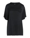 Ermanno Di Ermanno Scervino Woman Top Black Size 10 Rayon, Elastane In Black