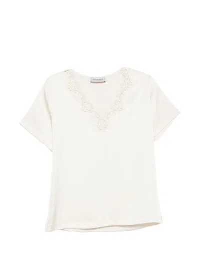 Ermanno Embroidered Cotton T-shirt In Multi
