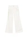 Ermanno Embroidered Denim Jeans In White