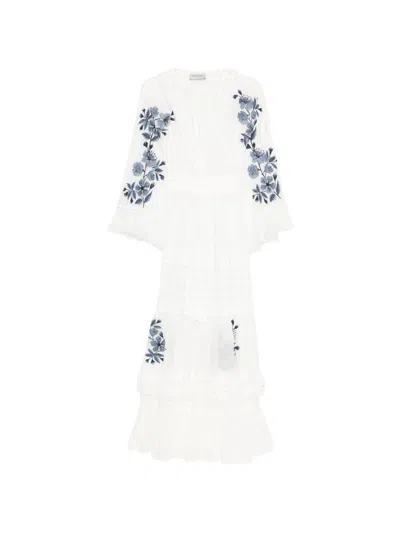 Ermanno Embroidered Maxi Dress