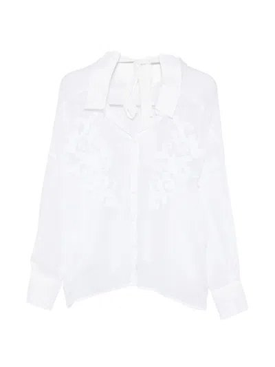 Ermanno Embroidered Shirt In White