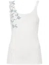 ERMANNO EMBROIDERED TANK TOP