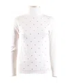 Ermanno Ermanno High-neck Long-sleeved Sweater In White