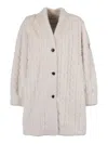 Ermanno Ermanno Scervino Coat In Neutral