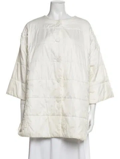 Pre-owned Ermanno Ermanno Scervino Coat In Neutral