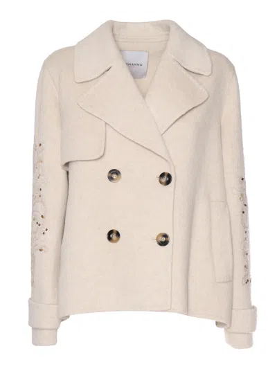 Ermanno Ermanno Scervino Coat In Yellow