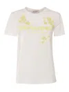 Ermanno Ermanno Scervino Crew Neck T-shirt With Embroidery In White