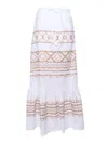 Ermanno Ermanno Scervino Embroidered Long Skirt In White