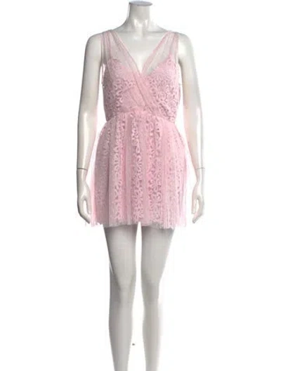 Pre-owned Ermanno Ermanno Scervino Floral Print Mini Dress In Pink