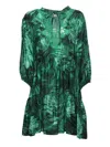 Ermanno Ermanno Scervino Green Dress Foresta In Green