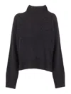 Ermanno Ermanno Scervino High Neck Sweater In Gray