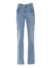 Ermanno Ermanno Scervino Jeans With Insert In Blue