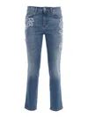 Ermanno Ermanno Scervino Jeans With Lace In Blue