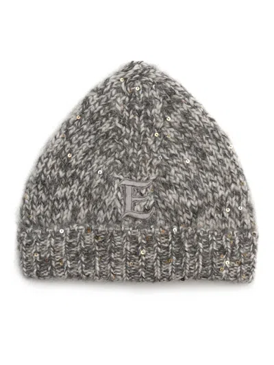 Ermanno Ermanno Scervino Knitted Beanie In Grey