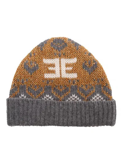 Ermanno Ermanno Scervino Knitted Beanie In Grey