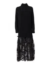 Ermanno Ermanno Scervino Knitted Dress In Black