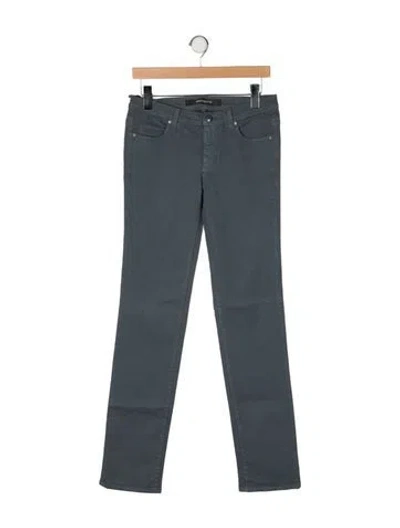 Pre-owned Ermanno Ermanno Scervino Low-rise Straight Leg Jeans W/ Tags In Gray