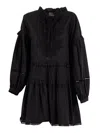 Ermanno Ermanno Scervino L/s Mini Dress In Black