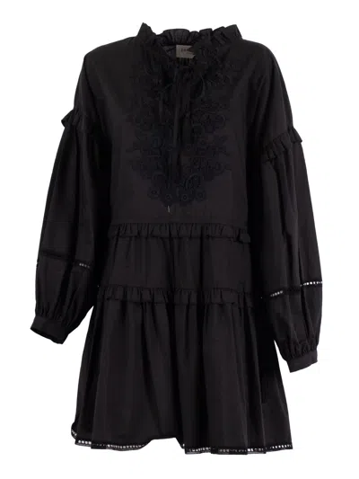 Ermanno Ermanno Scervino L/s Mini Dress In Black