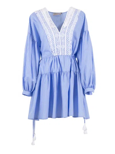 Ermanno Ermanno Scervino L/s Mini Dress In Multi