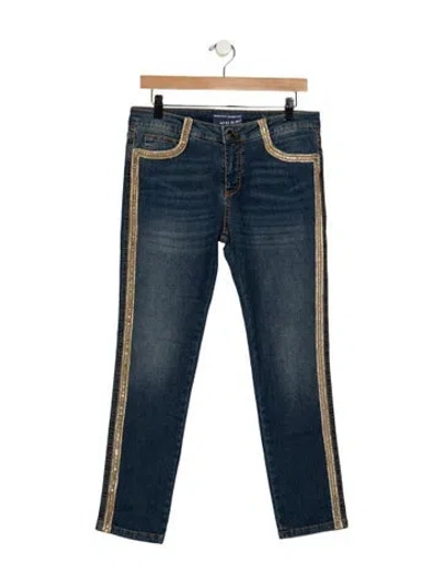 Pre-owned Ermanno Ermanno Scervino Mid-rise Skinny Leg Jeans W/ Tags In Blue