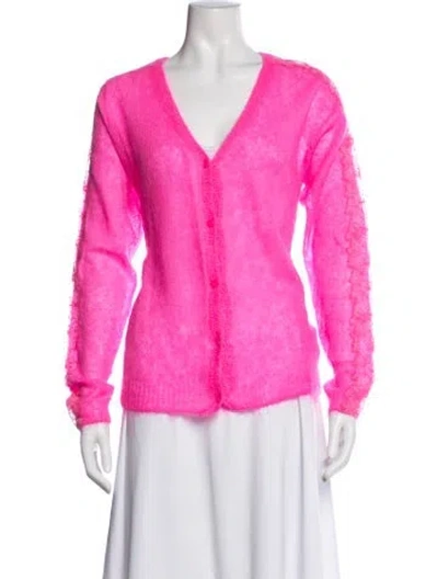 Pre-owned Ermanno Ermanno Scervino V-neck Sweater In Pink