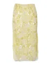 Ermanno Ermanno Scervino Yellow Skirt In Yellow