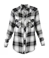 Ermanno Ermanno Slim Plaid Shirt In Gray