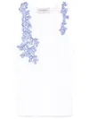 Ermanno Firenze Lace-detail Tank Top