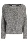 Ermanno Firenze Alpaca Blend Pullover With Sequin Inserts