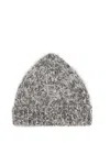 Ermanno Firenze Beanie In Grigio Medio Off White