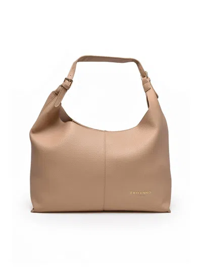 Ermanno Firenze Beige Veronica Polyurethane Tote Bag In Multi