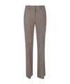 Ermanno Firenze Belt Loop Casual Pants In Brown