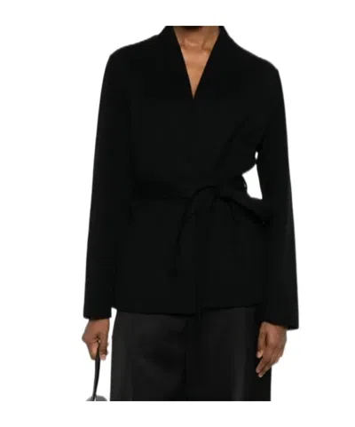 ERMANNO FIRENZE BELTED CROPPED COAT