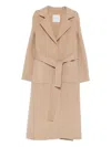 Ermanno Firenze Coats Brown In Neutral