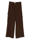 Ermanno Firenze Belted Pocket Trousers In Brown