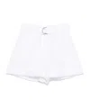 Ermanno Firenze White Turn-up Shorts