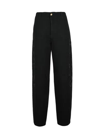 Ermanno Firenze Black Cotton Denim Jeans