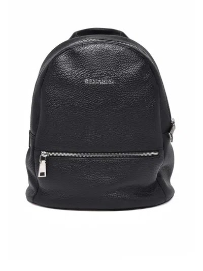 Ermanno Firenze Black Leather Delizia Backpack