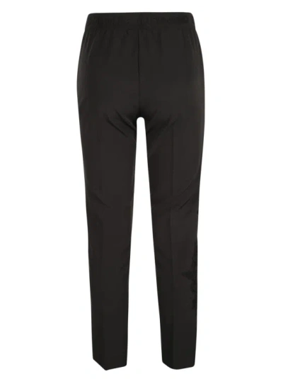 ERMANNO FIRENZE BLACK TWO SIDE SLASH POCKETS TROUSER