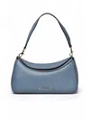 Ermanno Firenze Blue Polyurethane Hobo Shoulder Bag In Blue