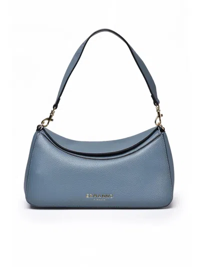 Ermanno Firenze Blue Polyurethane Hobo Shoulder Bag