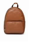 Ermanno Firenze Brown Polyurethane Backpack In Brown