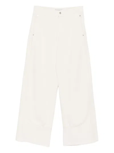 Ermanno Firenze Button-fastening Trousers In White