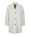 Ermanno Firenze Button Long-sleeved Coat In White