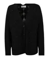 Ermanno Firenze Button Long-sleeved Sweater In Black