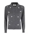Ermanno Firenze Button Long-sleeved Sweater In Gray