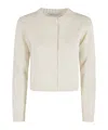 Ermanno Firenze Button Long-sleeved Sweater In White