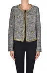 Ermanno Firenze By Ermanno Scer Chanel Style Tweed Jacket In Black