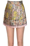 Ermanno Firenze By Ermanno Scer Pleated Satin Mini Skirt